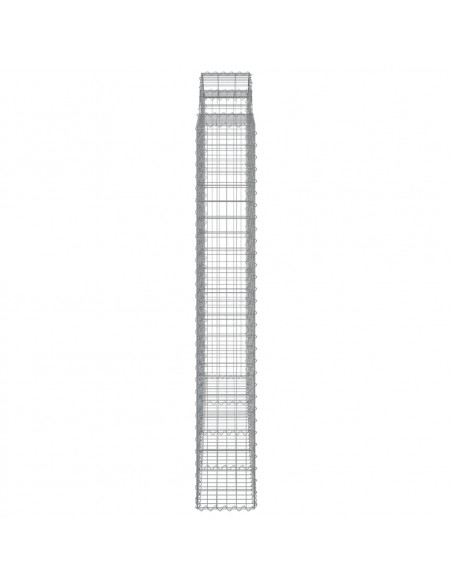 Cesti Gabbioni ad Arco 4 pz 200x30x200/220 cm Ferro Zincato