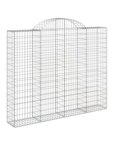 Cesti Gabbioni ad Arco 5 pz 200x30x160/180 cm Ferro Zincato