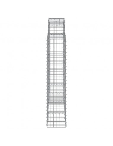 Cesti Gabbioni ad Arco 8 pz 200x30x140/160 cm Ferro Zincato