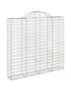 Cesto Gabbione ad Arco 200x30x180/200 cm Ferro Zincato 2