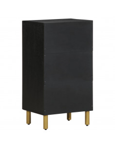 Credenza Nera 40x33x75 cm in Legno Multistrato 2