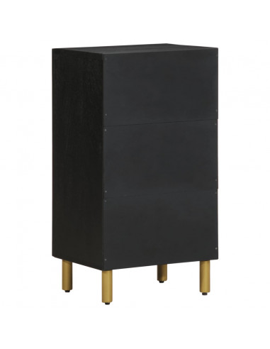 Credenza Nera 40x33x75 cm in Legno Multistrato