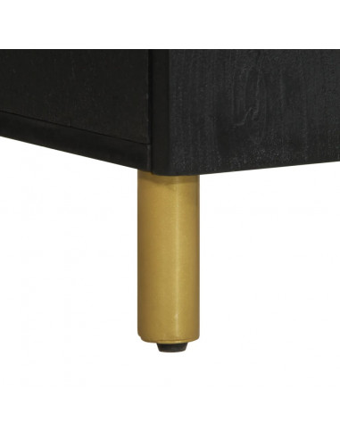 Credenza Nera 40x33x75 cm in Legno Multistrato