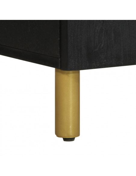 Credenza Nera 40x33x75 cm in Legno Multistrato