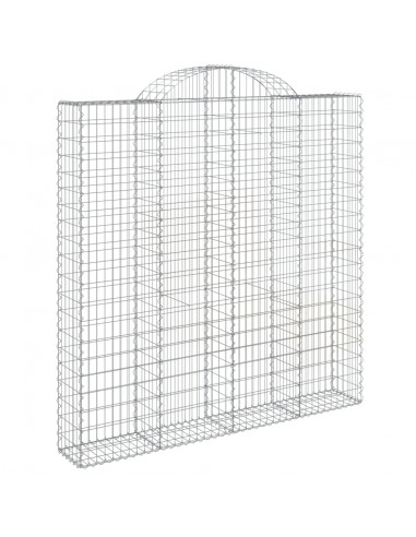 Cesti Gabbioni ad Arco 7 pz 200x30x200/220 cm Ferro Zincato