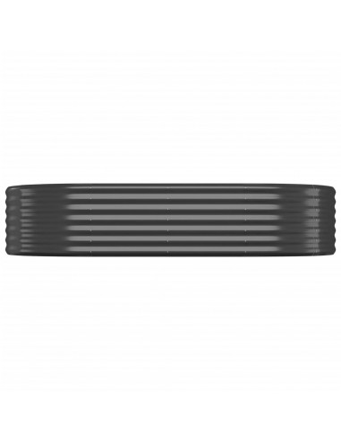 Letto da Giardino in Acciaio a Polvere 175x100x36 cm Antracite