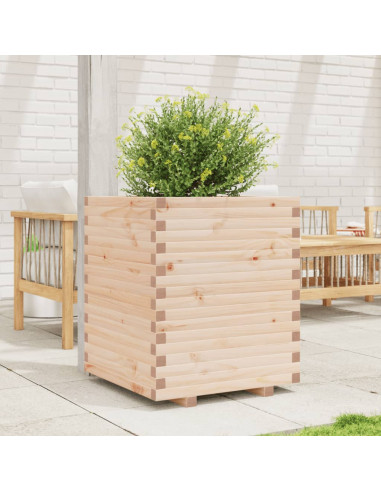 Fioriera da Giardino 60x60x72 cm in Legno Massello di Pino