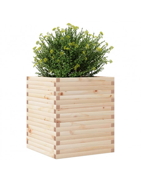 Fioriera da Giardino 60x60x68,5 cm in Legno Massello di Pino