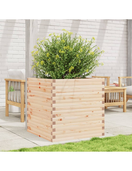 Fioriera da Giardino 70x70x68,5 cm in Legno Massello di Pino