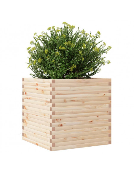 Fioriera da Giardino 70x70x68,5 cm in Legno Massello di Pino
