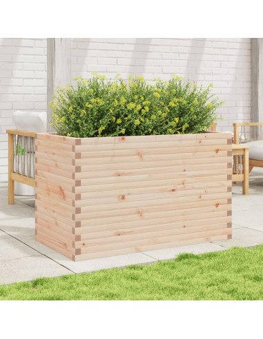 Fioriera da Giardino 110x60x68,5 cm in Legno Massello di Pino