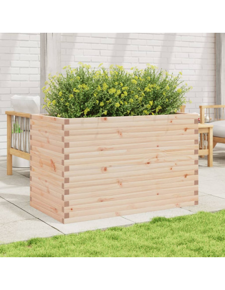 Fioriera da Giardino 110x60x68,5 cm in Legno Massello di Pino