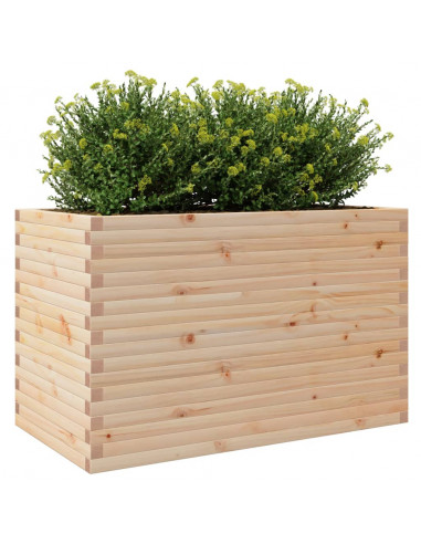Fioriera da Giardino 110x60x68,5 cm in Legno Massello di Pino