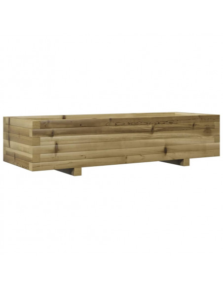 Fioriera da Giardino 110x40x26,5 cm in Legno di Pino Impregnato