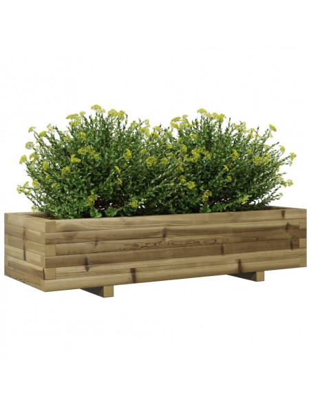 Fioriera da Giardino 110x40x26,5 cm in Legno di Pino Impregnato