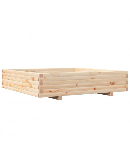 Fioriera da Giardino 110x110x26,5 cm in Legno Massello di Pino