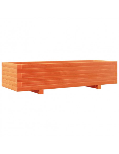 Fioriera Giardino Marrone Cera 110x40x26,5 cm in Legno di Pino
