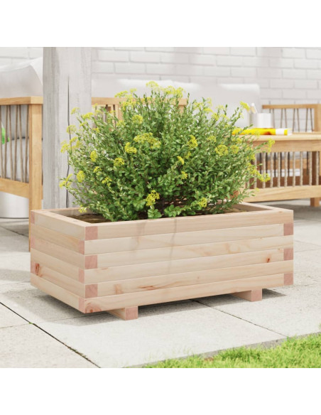 Fioriera da Giardino 70x40x26,5 cm in Legno Massello di Pino
