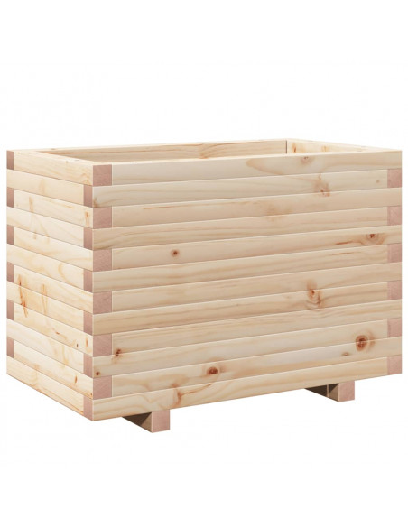 Fioriera da Giardino 70x40x49,5 cm in Legno Massello di Pino