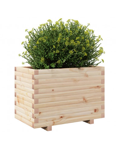 Fioriera da Giardino 70x40x49,5 cm in Legno Massello di Pino