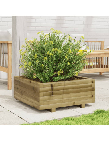 Fioriera da Giardino 60x60x26,5 cm in Legno di Pino Impregnato