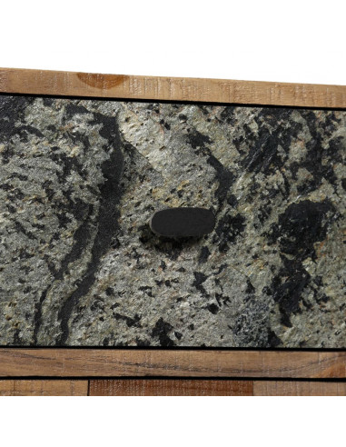 Mobile con 6 Cassetti in Teak Massello di Recupero 70x30x76 cm