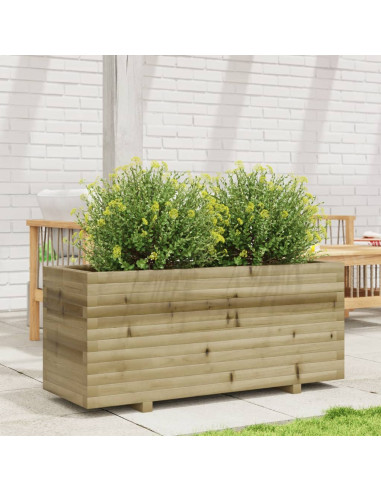 Fioriera da Giardino 110x40x49,5 cm in Legno di Pino Impregnato