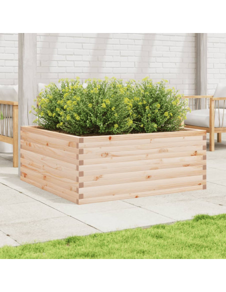 Fioriera da Giardino 110x110x46 cm in Legno Massello di Pino
