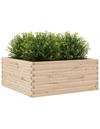 Fioriera da Giardino 110x110x46 cm in Legno Massello di Pino