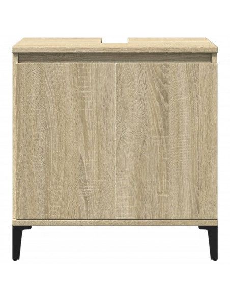 Mobile Lavabo Rovere Sonoma 58x33x60 cm in Legno Multistrato