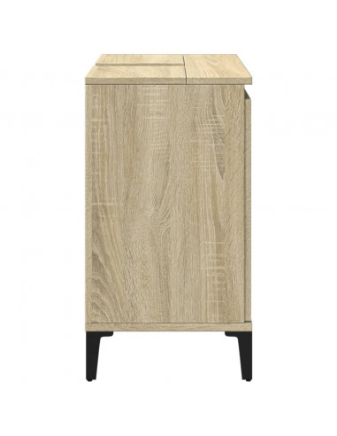 Mobile Lavabo Rovere Sonoma 58x33x60 cm in Legno Multistrato