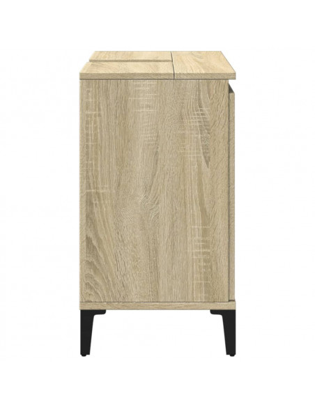 Mobile Lavabo Rovere Sonoma 58x33x60 cm in Legno Multistrato