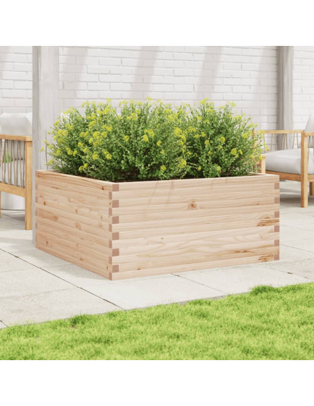 Fioriera da Giardino 100x100x46 cm in Legno Massello di Pino