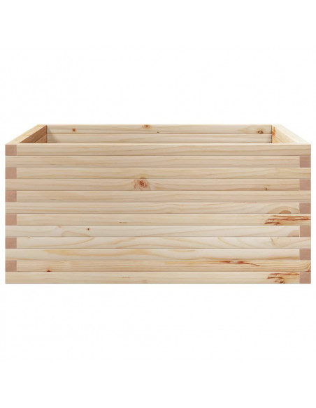 Fioriera da Giardino 100x100x46 cm in Legno Massello di Pino