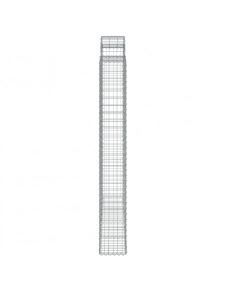 Cesti Gabbioni ad Arco 7 pz 200x30x220/240 cm Ferro Zincato