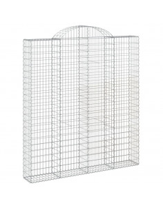 Cesti Gabbioni ad Arco 9 pz 200x30x220/240 cm Ferro Zincato 2