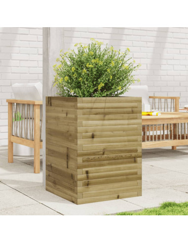 Fioriera da Giardino 50x50x68,5 cm in Legno di Pino Impregnato
