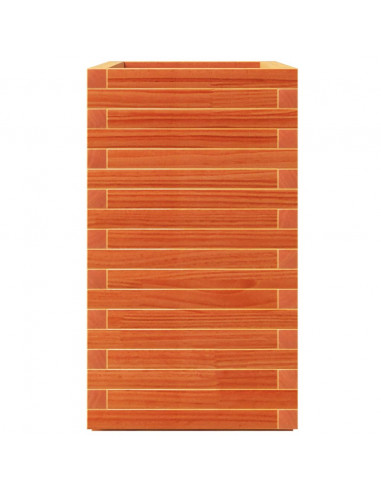 Fioriera Giardino Marrone Cera 70x40x72,5cm Legno Massello Pino