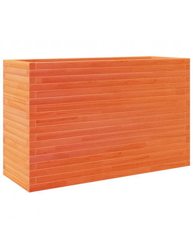 Fioriera Giardino Marrone Cera 110x40x68,5 Legno Massello Pino