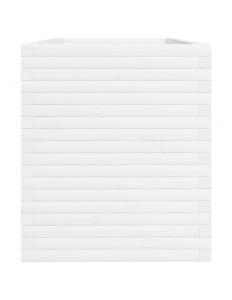 Fioriera da Giardino Bianca 110x60x68,5 cm Legno Massello Pino