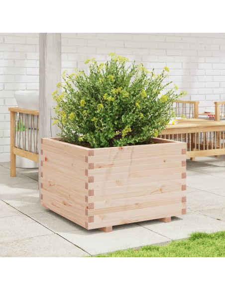 Fioriera da Giardino 70x70x49,5 cm in Legno Massello di Pino