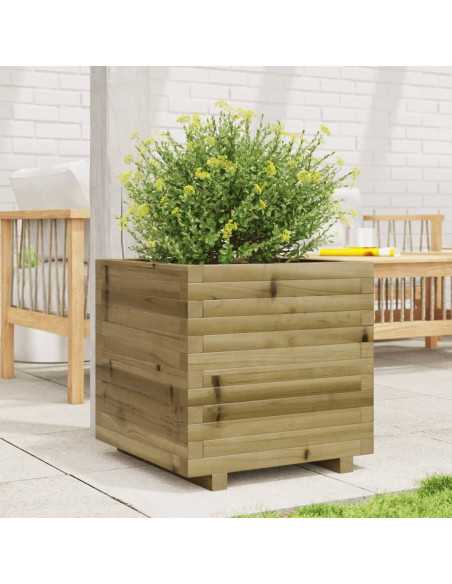 Fioriera da Giardino 50x50x49,5 cm in Legno di Pino Impregnato