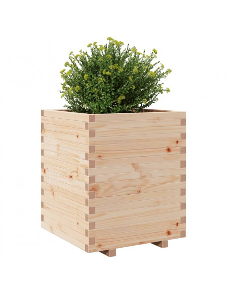 Fioriera da Giardino 60x60x72,5 cm in Legno Massello di Pino
