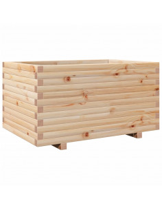 Fioriera da Giardino 90x60x49,5 cm in Legno Massello di Pino 2