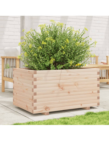 Fioriera da Giardino 90x60x49,5 cm in Legno Massello di Pino