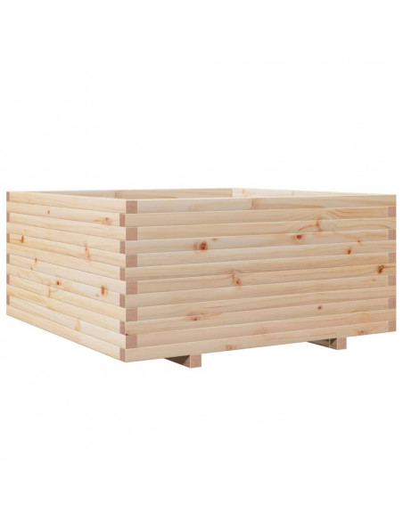 Fioriera da Giardino 100x100x49,5 cm in Legno Massello di Pino