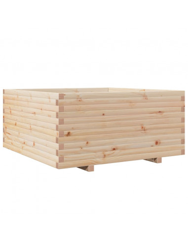 Fioriera da Giardino 100x100x49,5 cm in Legno Massello di Pino