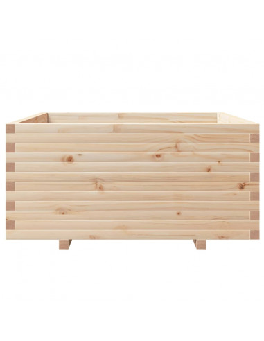 Fioriera da Giardino 100x100x49,5 cm in Legno Massello di Pino