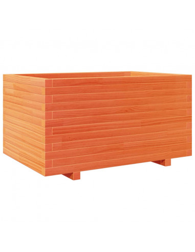 Fioriera Giardino Marrone Cera 90x60x49,5cm Legno Massello Pino