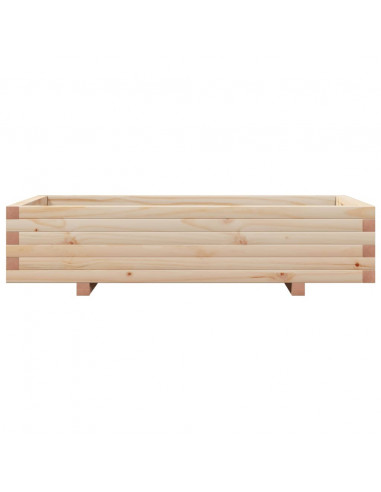 Fioriera da Giardino 110x60x26,5 cm in Legno Massello di Pino